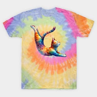 Celestial Cat Yogi T-Shirt